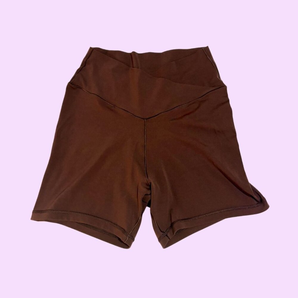OFFLINE by Aerie Real Me Crossover Bike Short (5 inches) Chocolate Brown, Size L